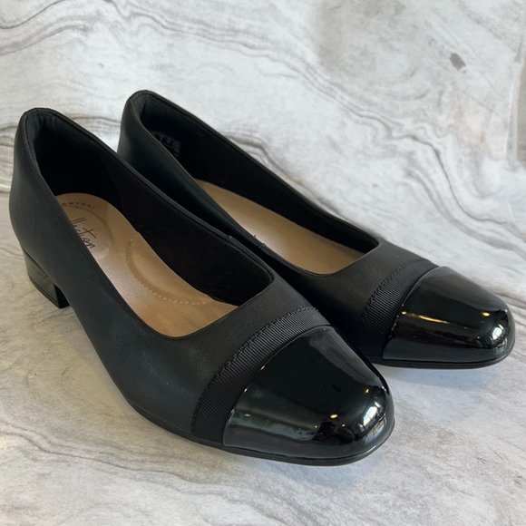 CLARKS Juliet Monte Pump, Black 8M - Picture 1 of 14